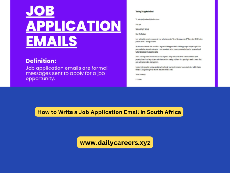 How to Write a Job Application Email in South Africa